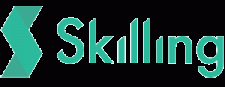 Skilling green logo with white background